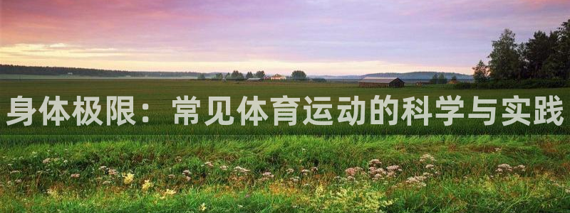 MK体育官方正版app娱乐下载：身体极限：常见体育运