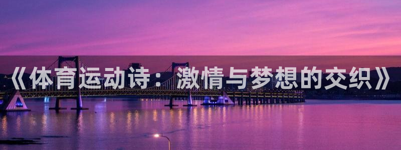 MK体育官方正版app新能源：《体育运动诗：激情与梦